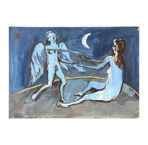 Акварель Заговор Амура и Венеры, художник Павлов Виктор Акварель Заговор Амура и Венеры, художник Павлов Виктор